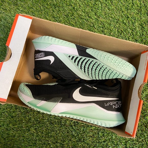 Nike Court React Vapor NXT Tennis Shoes Black Mint Foam CV0724 009 Men 7 Wmn 8.5 main image 9